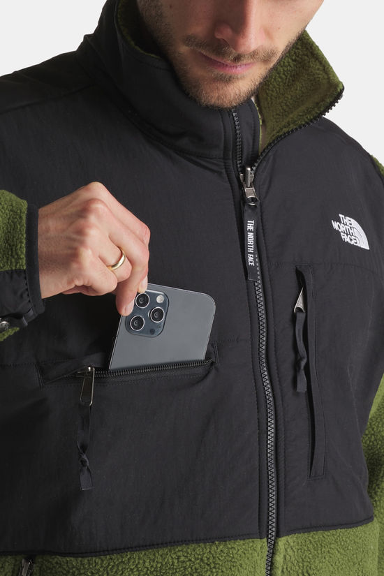 The North Face Retro Denali Fleecevest Heren Dark Khaki/Black