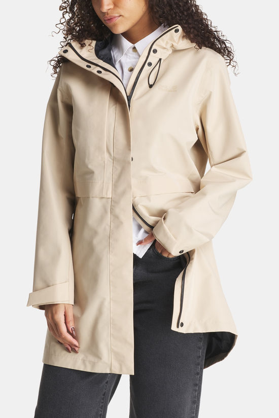 Jack Wolfskin Terraview 2L Coat Parka Dames Beige