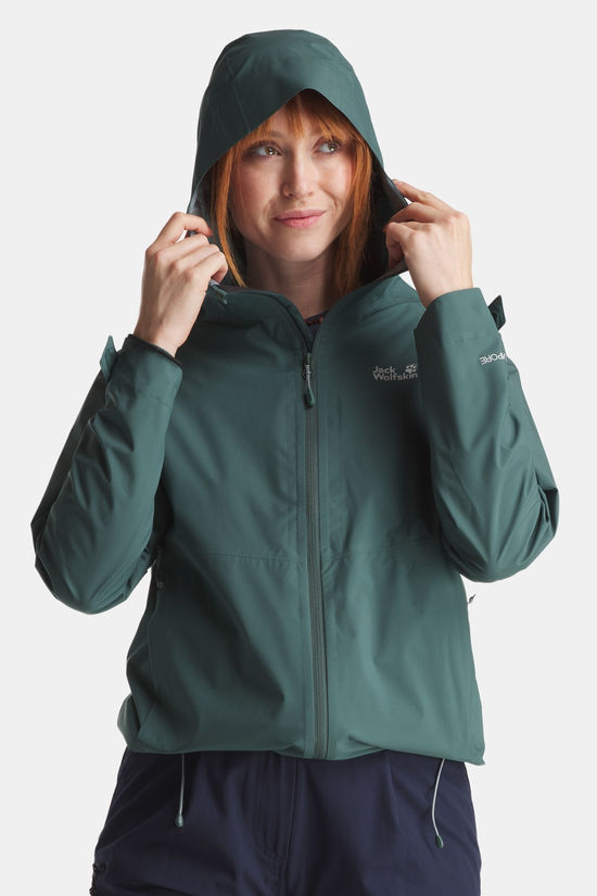 Jack Wolfskin Prelight 2.5L LT Hardshell Jas Dames dark khaki