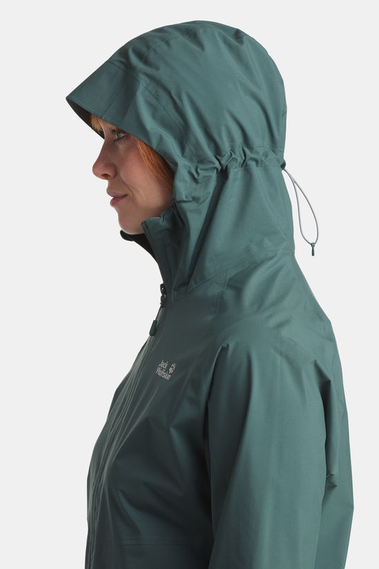 Jack Wolfskin Prelight 2.5L LT Hardshell Jas Dames dark khaki