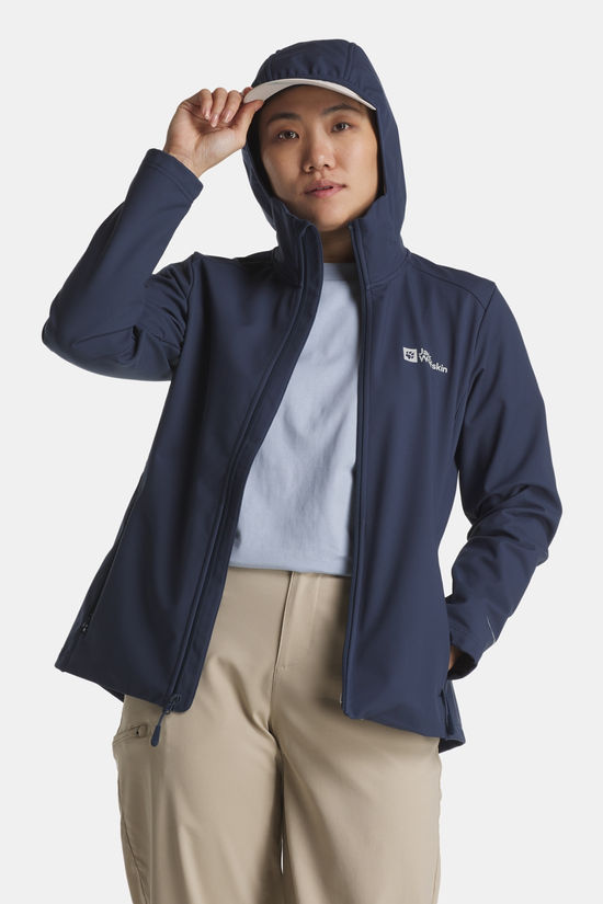 Jack Wolfskin Bornberg Softshell Jas dark blue/mid grey