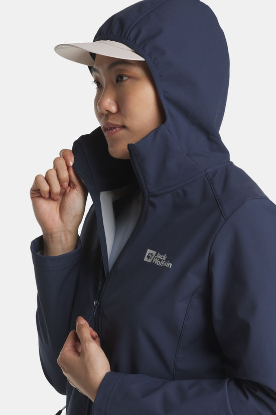 Jack Wolfskin Bornberg Softshell Jas dark blue/mid grey