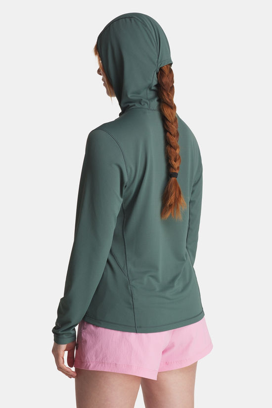 Jack Wolfskin Prelight Suncool  Sun Hoody Dames dark khaki