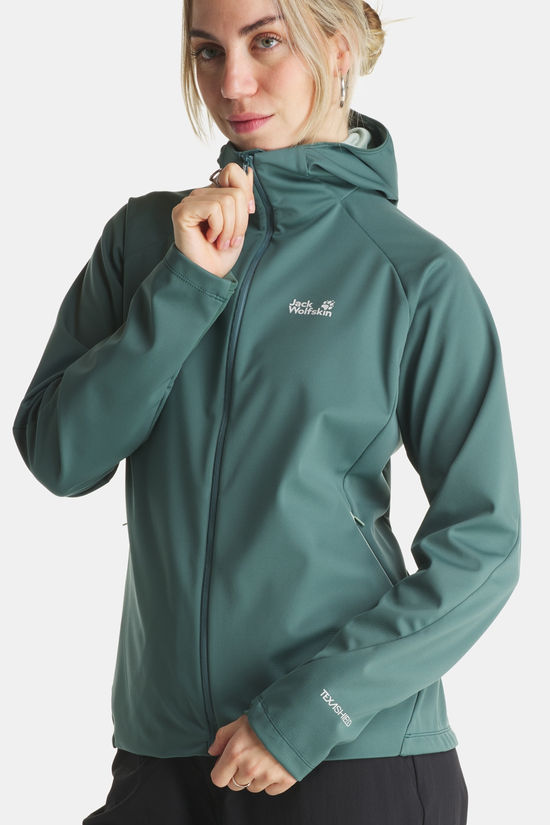 Jack Wolfskin Skyvail Softshell Jas Dames dark khaki