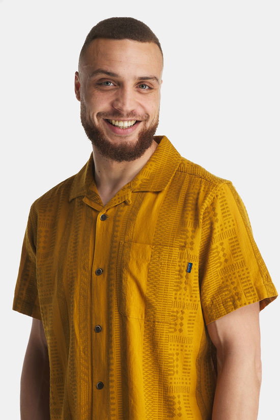 KAVU Castaway Blouse T-shirt Wood Dobby