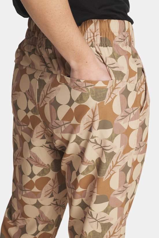 KAVU Bucerias Jogger Dames Beige/Ass. Flower