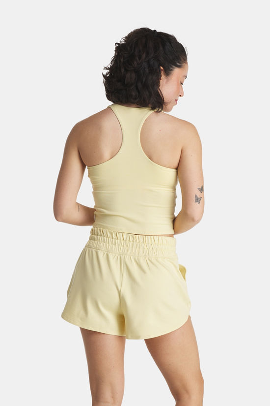 Vuori Halo Performance Crop Tank 2.0 Top Dames yellow