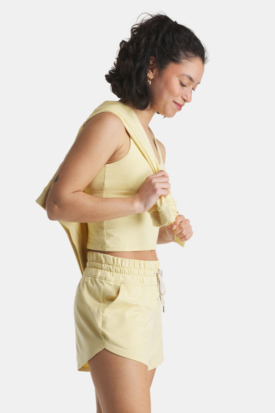 Vuori Halo Performance Crop Tank 2.0 Top Dames yellow