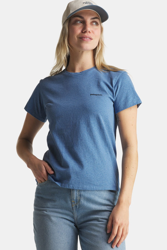 Patagonia P-6 Logo Responsibili-Tee mid blue/light blue