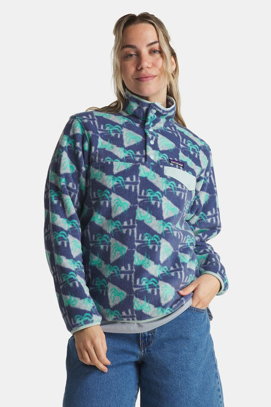 Patagonia Lightweight Synchilla Snap-T Pullover Fleecetrui Dames Dark Blue/Assorted / Mixed