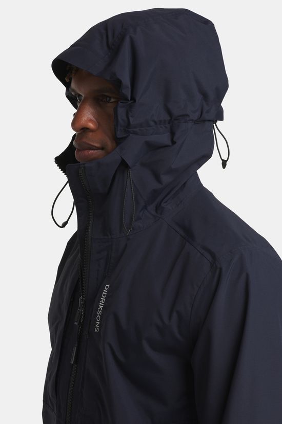 Didriksons Sören Gevoerde Parka Unisex Navy Blue