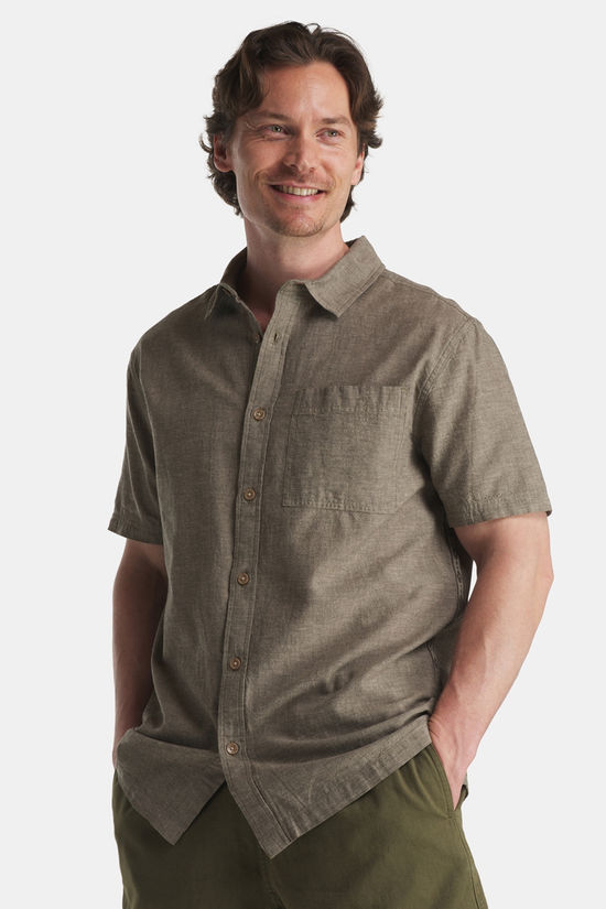 Sherpa Daha Short Sleeve Shirt dark khaki
