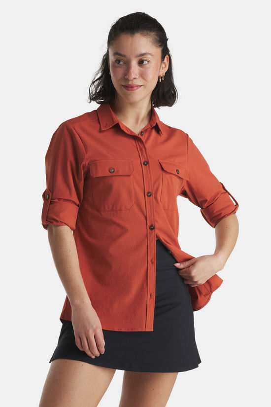 Ayacucho Jungle Travel Shirt LS II Dames rust
