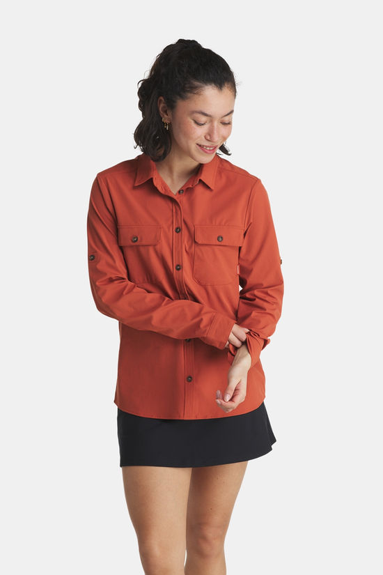 Ayacucho Jungle Travel Shirt LS II Dames rust
