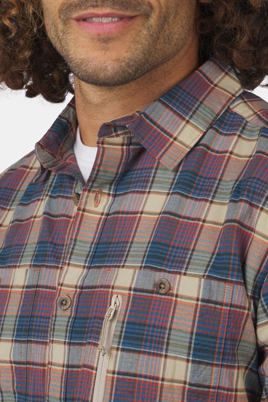 Ayacucho Rambler Shirt Heren Navy Blue/Checks