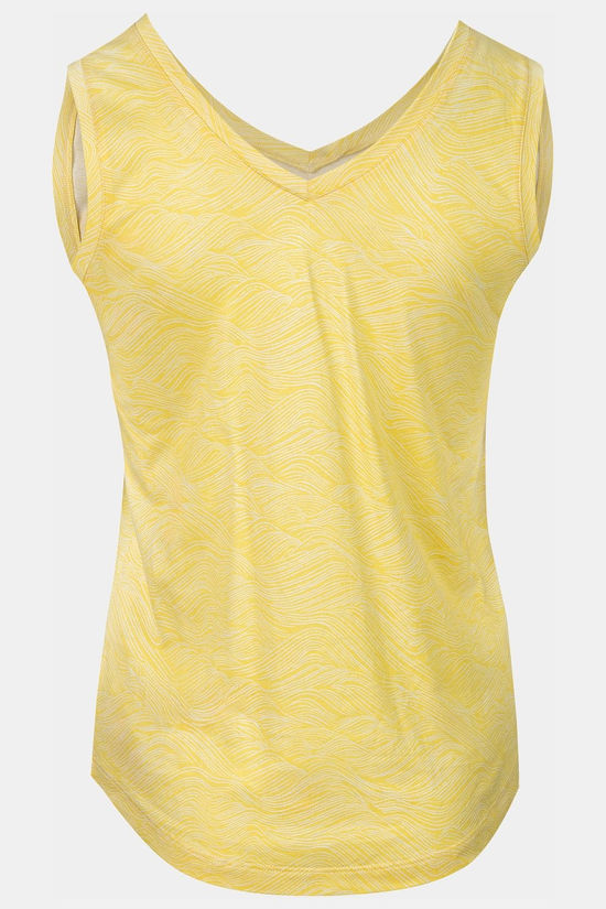 Ayacucho Victoria Tank Top Dames Light Yellow/Patterned