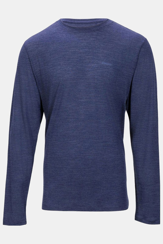 Ayacucho Ridge Trail Merino LS Shirt Navy Blue/Marle