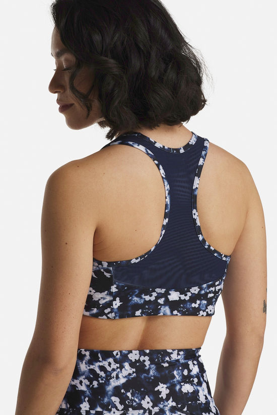 Röhnisch Printed Mesh Sportsbra Dames Dark Blue/Patterned