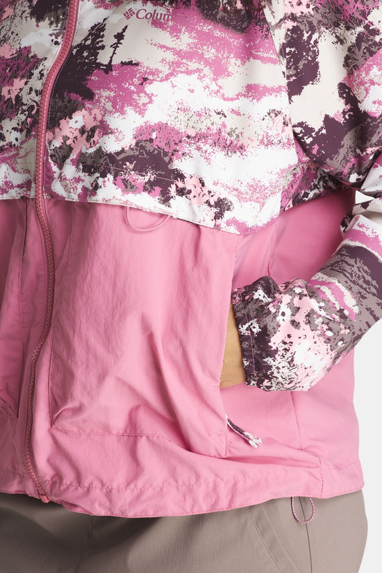 Columbia Spire Valley Printed Windbreaker Dames light pink/mid pink