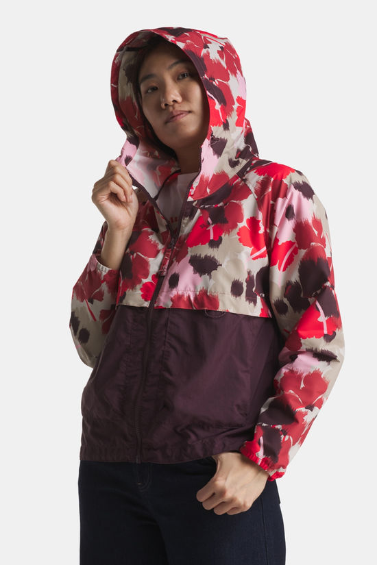 Columbia Spire Valley Printed Windbreaker Dames mid pink