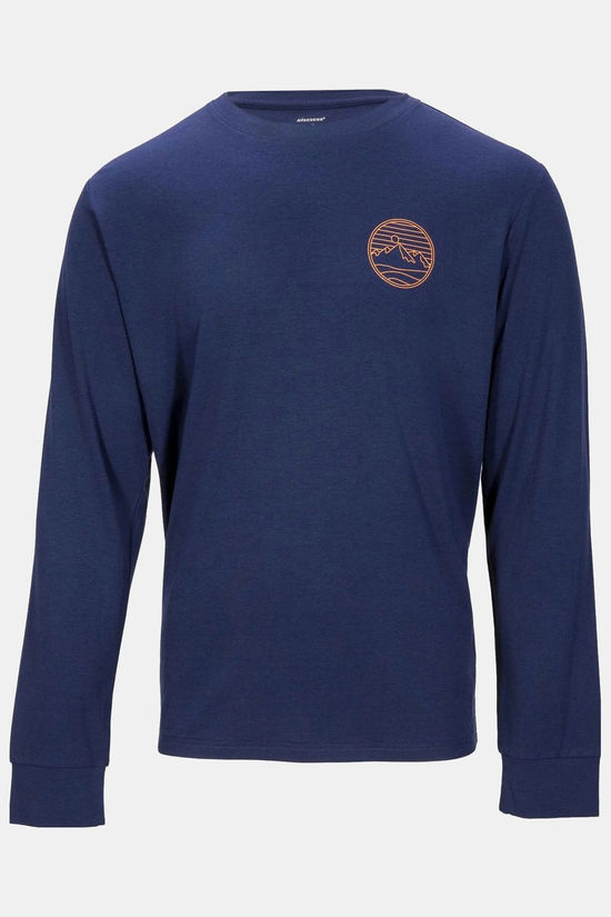 Ayacucho Crest LS Shirt Navy Blue