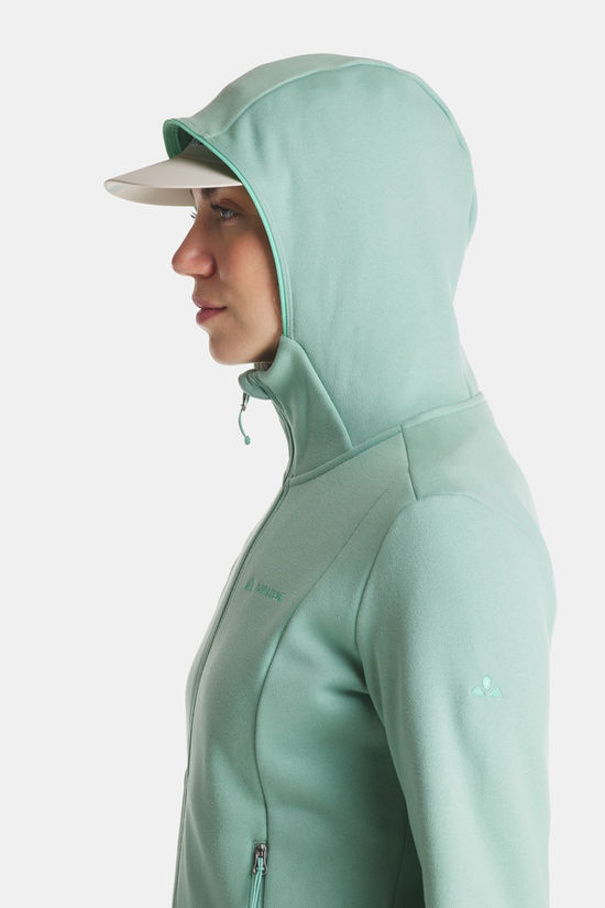 Vaude Idris Hoody Fleecevest Dames light green