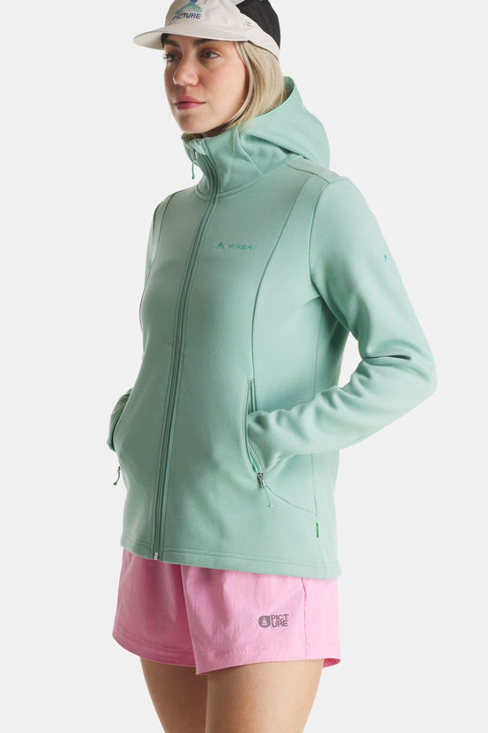 Vaude Idris Hoody Fleecevest Dames light green