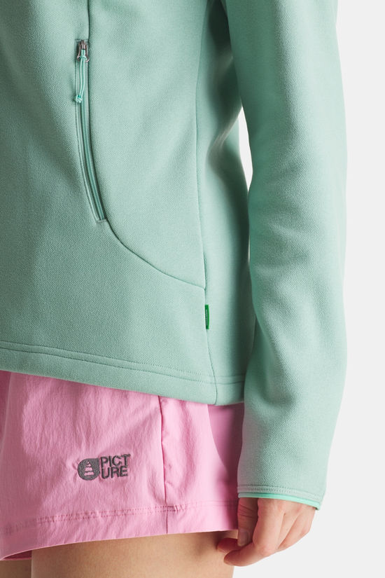Vaude Idris Hoody Fleecevest Dames light green