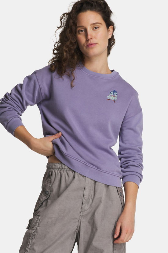 Buitenmens Buitenmens Frogging Trui Dames purple