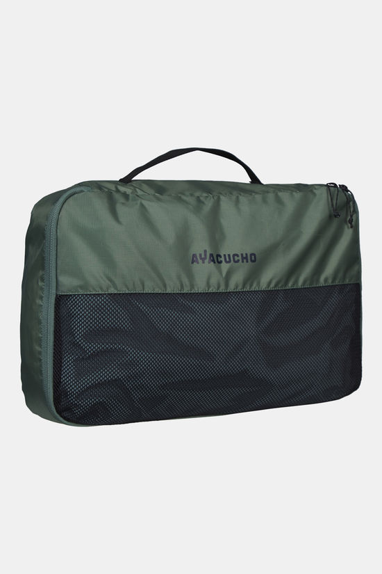 Ayacucho Meshbag Singlelayer Set (1L+2S) Packing Cubes mid pink/dark green