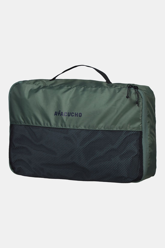 Ayacucho Meshbag Singlelayer Set (1L+2S) Packing Cubes mid pink/dark green