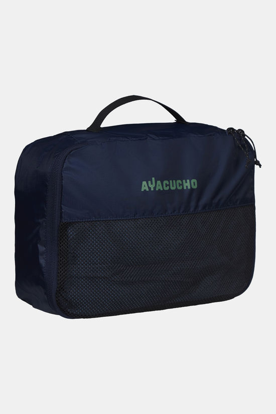 Ayacucho Meshbag Singlelayer Set (1L+2S) Packing Cubes mid pink/dark green