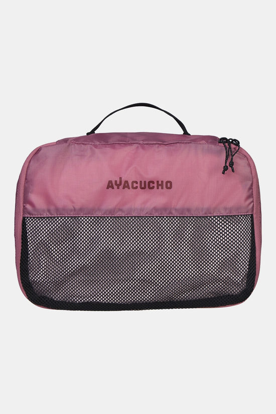 Ayacucho Meshbag Singlelayer Set (1L+2S) Packing Cubes mid pink/dark green