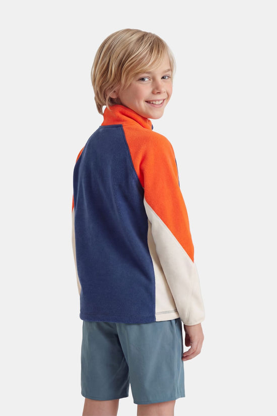 Ayacucho Vlieland Fleece Uni Fleecetrui Junior Orange/Navy Blue