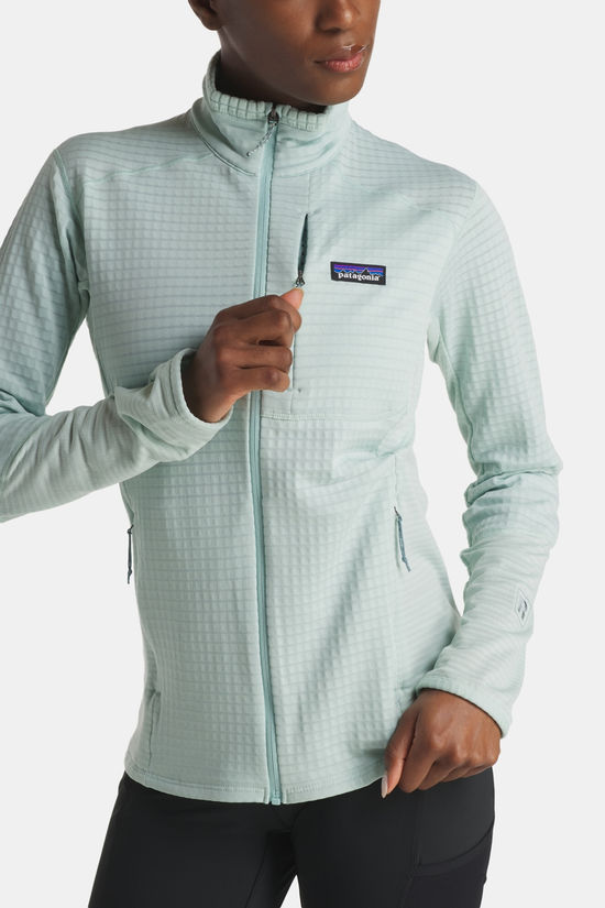 Patagonia R1 Fleecevest Dames light blue