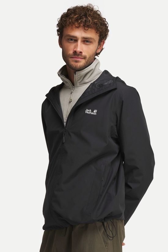Jack Wolfskin Outrovert 2L Regenjas Heren black