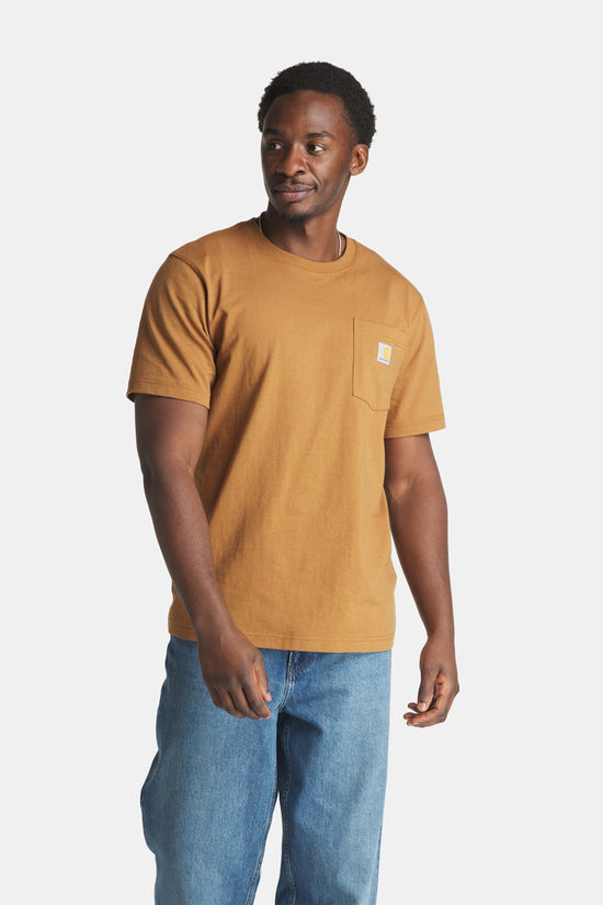 Carhartt Dearborn Relaxed Pocket T-shirt Heren mid brown