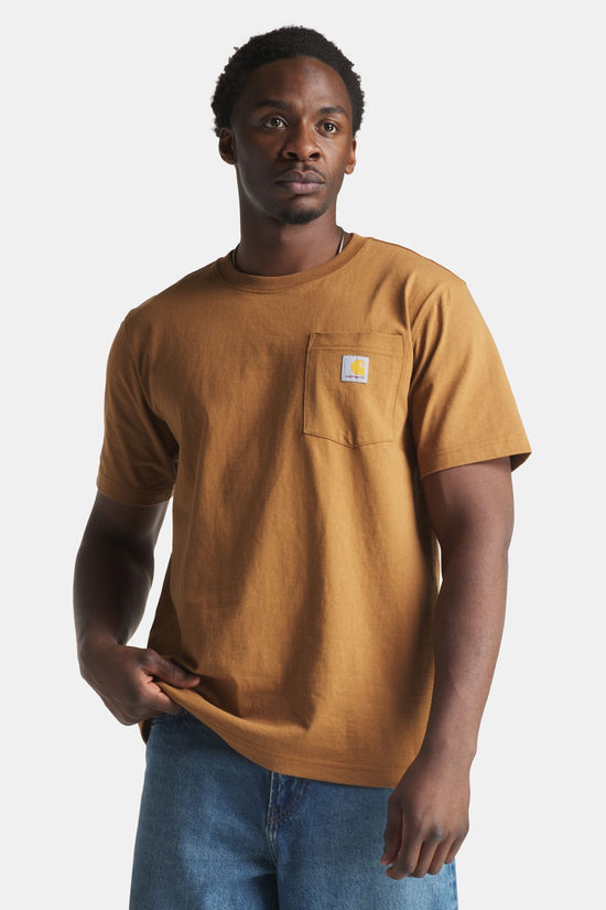 Carhartt Dearborn Relaxed Pocket T-shirt Heren mid brown