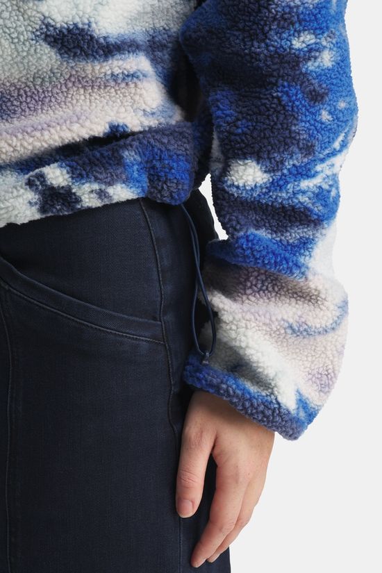 Columbia Helvetia II Printed Cropped Fleece Dames mid blue