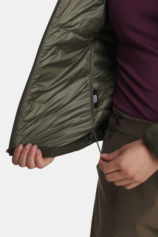 Rab Microlight Alpine Hoody Donsjas Dames dark green