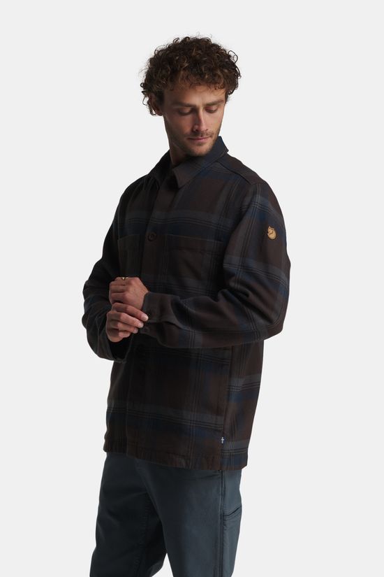 Fjällräven Singi Flanellen Overshirt black/dark blue