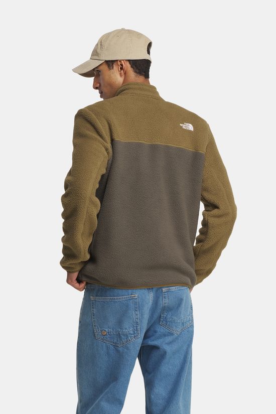 The North Face Yumiori 1/4 Zip Fleecetrui Heren Mid Green/Mustard