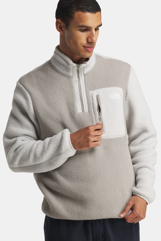 The North Face Yumiori 1/4 Zip Fleecetrui Heren Beige/Off White