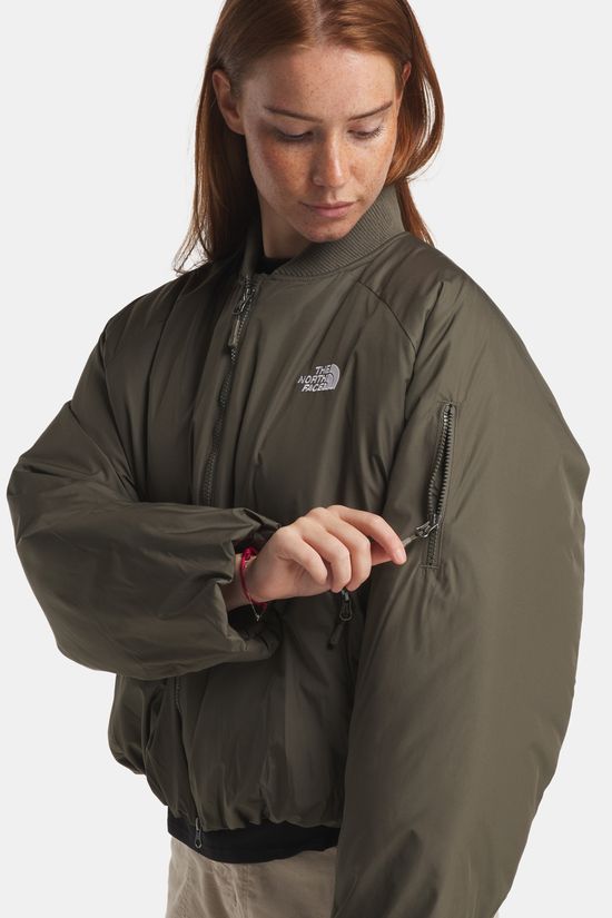The North Face Choqa Bomber Gevoerde Jas Dames dark khaki