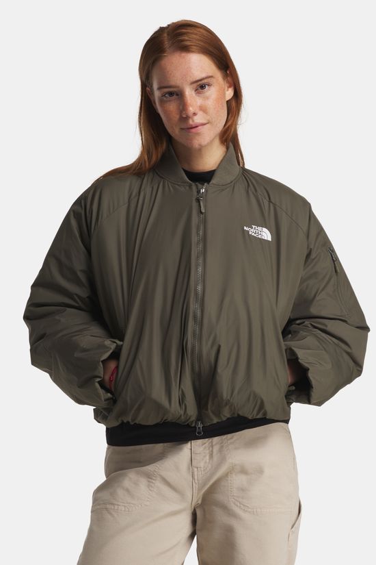 The North Face Choqa Bomber Gevoerde Jas Dames dark khaki