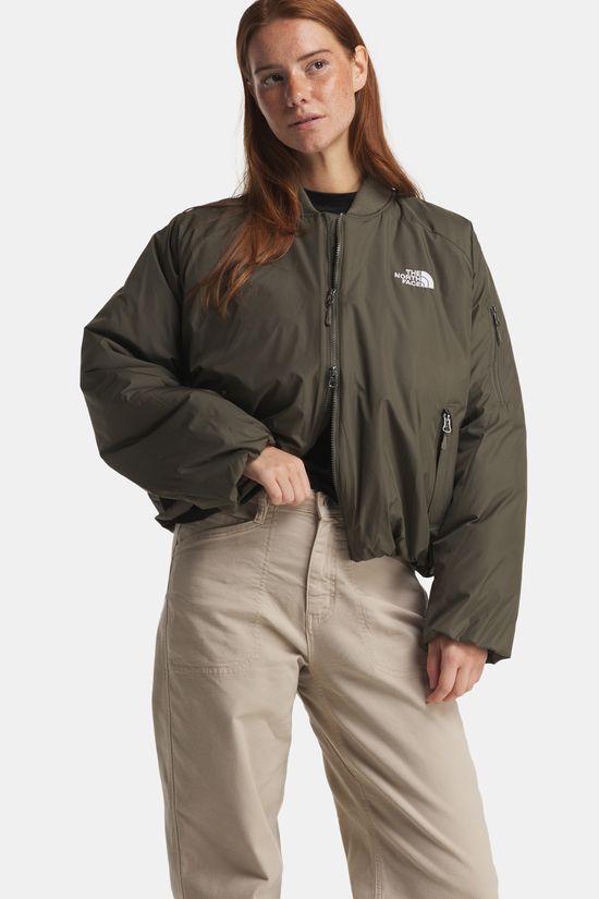 The North Face Choqa Bomber Gevoerde Jas Dames dark khaki