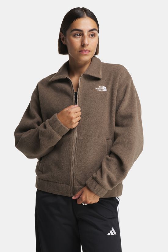 The North Face Collared Fleecevest Dames mid brown