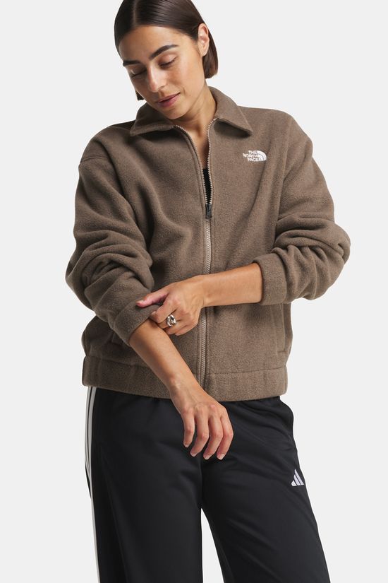 The North Face Collared Fleecevest Dames mid brown