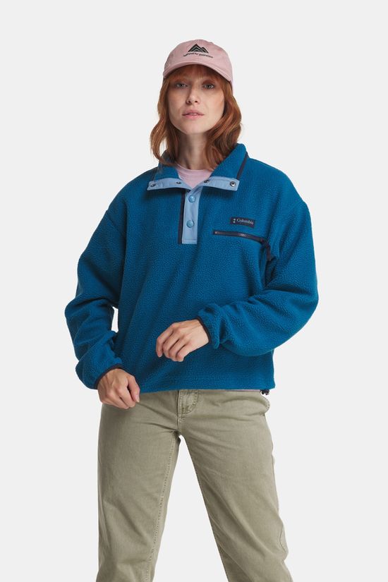 Columbia Helvetia II Cropped Fleece Dames Blue/Blue