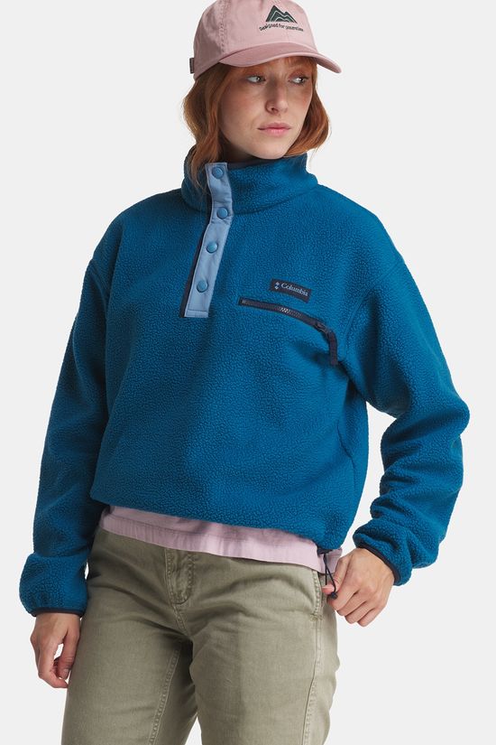 Columbia Helvetia II Cropped Fleece Dames Blue/Blue